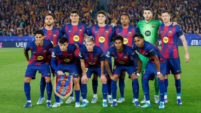 La formación titular del Barcelona contra Atlético de Madrid por la ida de los cuartos de final de la Champions League. 