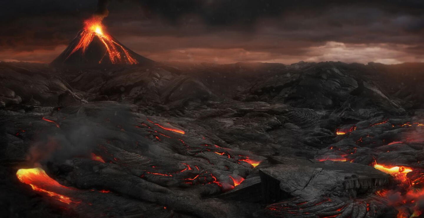 Erupción volcánica masiva