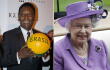 Pelé y La Reina Isabel