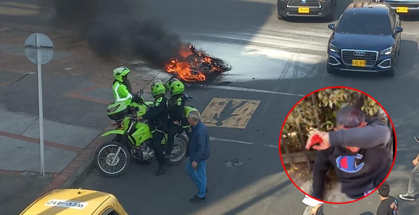  'Paloterapia' a presunto ladrón en Bogotá