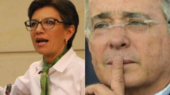 311330_BLU Radio.Claudia Lopez-Alvaro Uribe/Foto: AFP-twitter