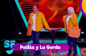 La Gorda Fabiola y Polilla en Sábados Felices.