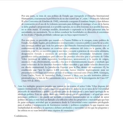 Carta de docentes de Eafit Carta de docentes de Eafit
