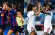 Barcelona y Real Madrid se enfrentan en un nuevo clásico por la Liga F de España. 