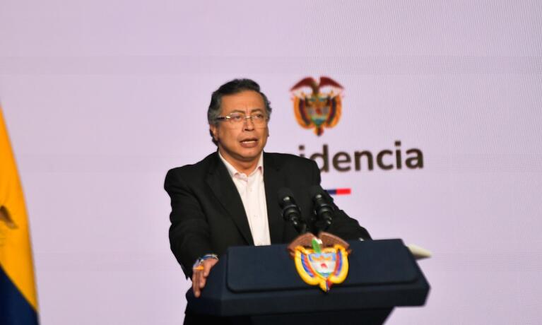 Presidente Gustavo Petro en consejo de ministros Presidente Gustavo Petro en consejo de ministros