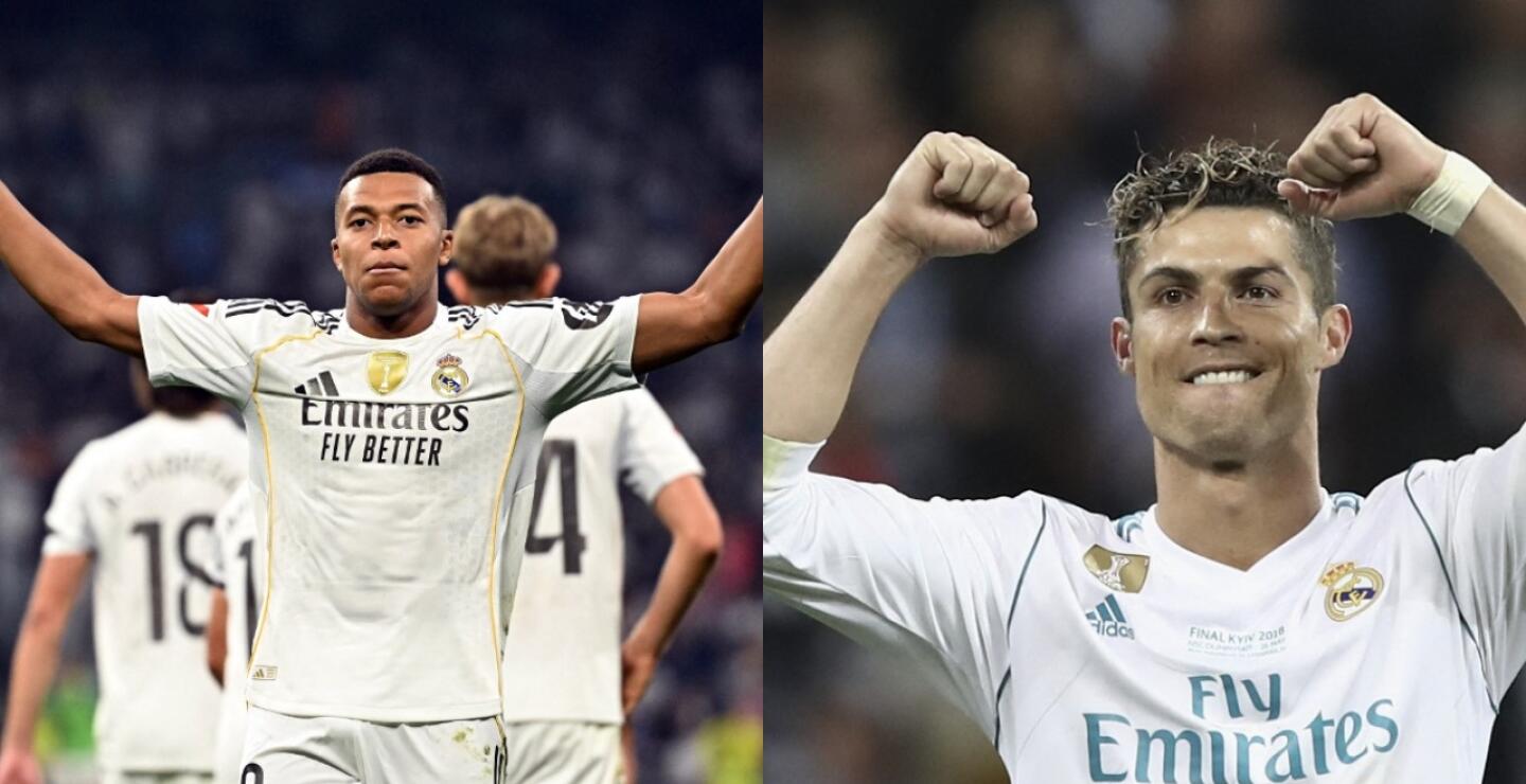 Kylian Mbappé ha vendido más camisetas que Cristiano Ronaldo en Real Madrid. 