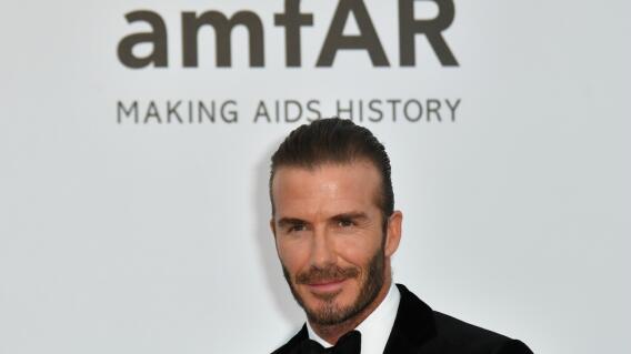4057_La Kalle. David Beckham besando a su hija / Foto: AFP 4057_La Kalle. David Beckham besando a su hija / Foto: AFP