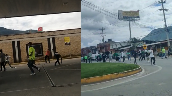 Pelea hinchas en vía Chía - Cota.png Pelea hinchas en vía Chía - Cota.png