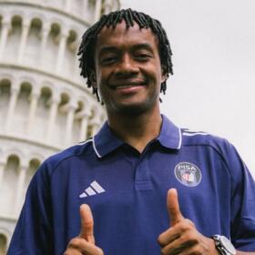 Juan Guillermo Cuadrado, jugador del Pisa. 