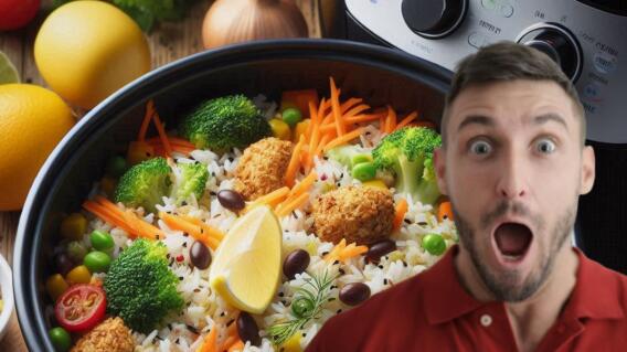 Así puede hacer arroz mixto fácil y rápido en una freidora de aire Así puede hacer arroz mixto fácil y rápido en una freidora de aire