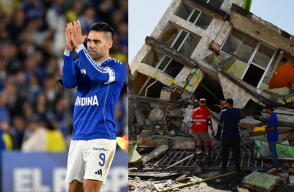 Falcao García mostró su disposición de ayudar a los damnificados por el terremoto en Colombia.