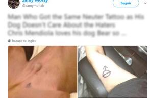 5707_La Kalle. Joven se tatúa en el brazo la cicatriz de su perro / Foto: Twitter