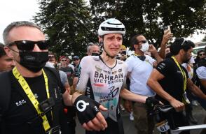 Matej Mohoric, ciclista esloveno durante el Tour de Francia 2023