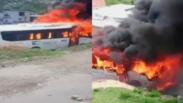 Buseta escolar se incendió en Bucaramanga y 24 niños se salvaron de morir Buseta escolar se incendió en Bucaramanga y 24 niños se salvaron de morir