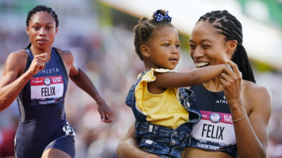Atleta madre que ganó medalla olímpica 
