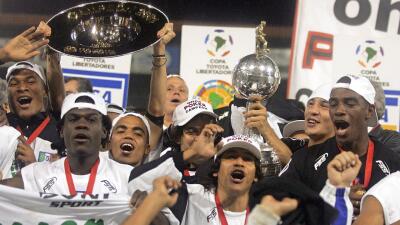 Once Caldas se coronó campeón de la Copa Libertadores en 2004.