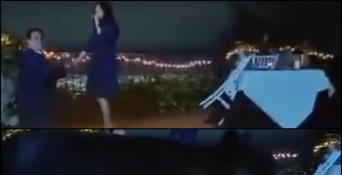 Oso se robó el show durante una propuesta de matrimonio. 