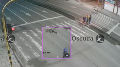 Delicado accidente en el sur de Bogotá, ciclista quedó tendido en la vía