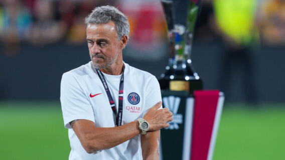 Luis Enrique, director técnico del PSG. 