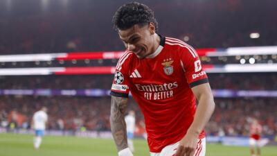 Richard Ríos marcó gol y dio asistencia en triunfo del Benfica contra Nápoles en la Champions League. 