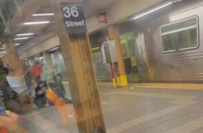 Metro de Nueva York después del tiroteo