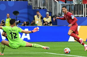 Cristiano Ronaldo en Portugal vs. Uzbekistán por el Mundial 2026.