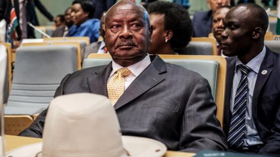 332605_Blu Radio // Yoweri Museveni, presidente de Uganda // Foto: AFP