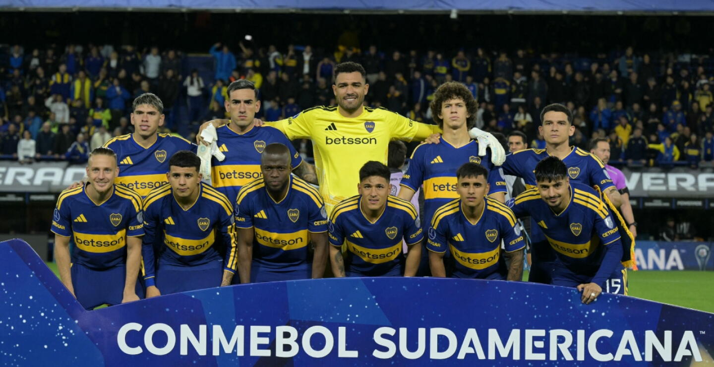 Álvaro Montero en la formación de Boca Juniors vs. Vasco da Gama por la ida de las semifinales de la Copa Sudamericana.