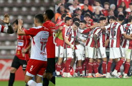 Santa Fe y River Plate se enfrentan por la ida de los octavos de final de la Copa Sudamericana. 