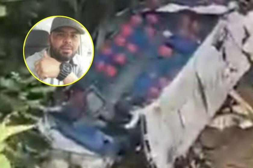 Él es Jonathan Taborda, conductor del bus escolar accidentado en Medellín