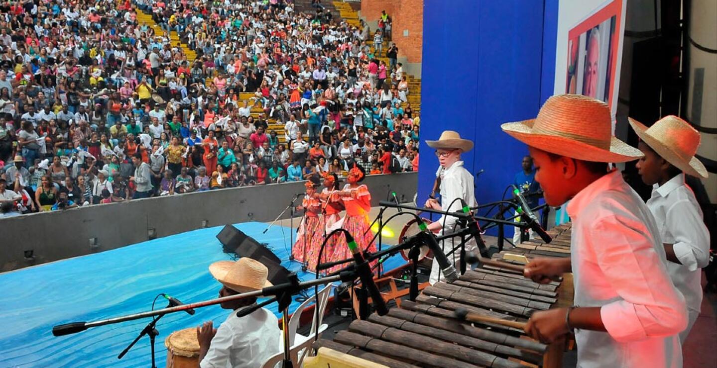 Las presentaciones del espectáculo realizado el domingo 9 de agosto estuvieron a cargo de ocho grupos de la ‘Sucursal del cielo’ y otros cuatro provenientes de Buenaventura, Tumaco, Guapi y Santander de Quilichao.