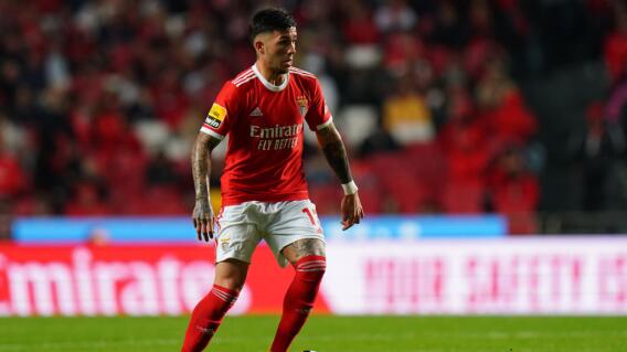 Enzo Fernández, jugador del Benfica de Portugal. Foto: Getty Images Enzo Fernández, jugador del Benfica de Portugal. Foto: Getty Images