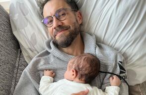 Josse Narváez y su hijo mateo