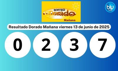 Dorado Mañana resultado del sorteo hoy viernes 13 junio de 2025 Dorado Mañana resultado del sorteo hoy viernes 13 junio de 2025