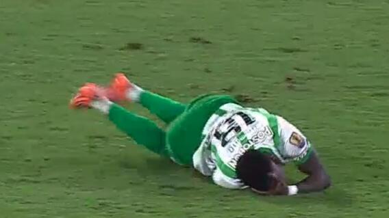 Marino Hinestroza, extremo de Nacional. 