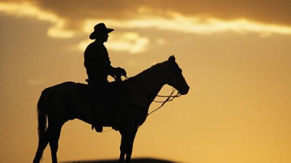 Imagen referencial hombre cabalgando Imagen referencial hombre cabalgando