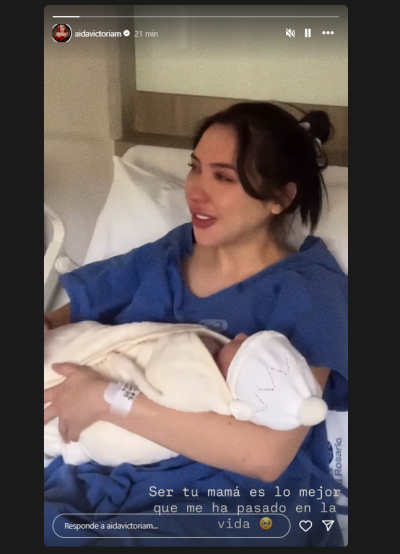 Nació el hijo de Aida Victoria Merlano.