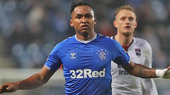 332733_Alfredo Morelos en acción con Rangers 332733_Alfredo Morelos en acción con Rangers