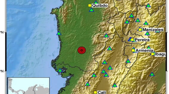 Temblor de magnitud 4,4 en Colombia: epicentro fue en Istmina, Chocó