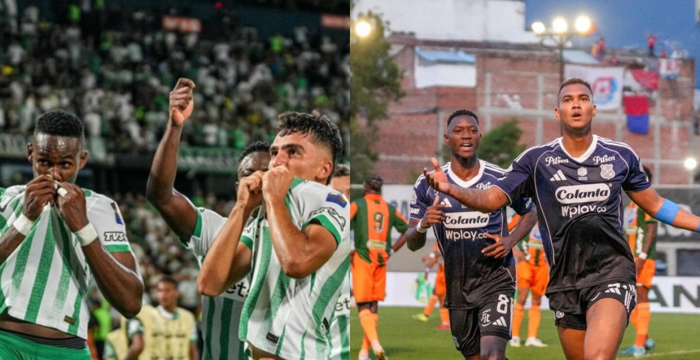 Atlético Nacional y Medellín ganaron los juegos de ida de semifinales de la Copa BetPlay 2025.