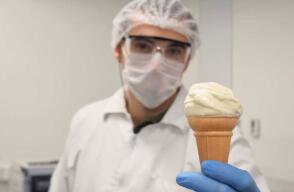 307061_Blu Radio. Helado con nanofibra de banano / Foto: UPB