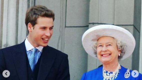 Principe William y reina Isabel II Principe William y reina Isabel II