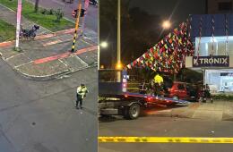 Grave accidente de tránsito en el norte de Bogotá: vehículo casi colisiona contra local comercial
