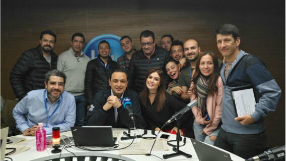 280753_BLU Radio. Visita de Sara Uribe a Voz Populi - Foto: BLU Radio