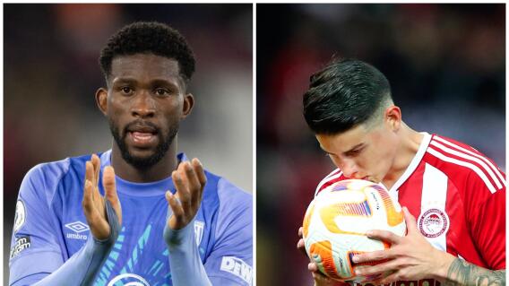 Jefferson Lerma (Bournemouth) y James Rodríguez (Olympiacos) serán algunos de los futbolistas colombianos que tendrán acción el fin de semana.