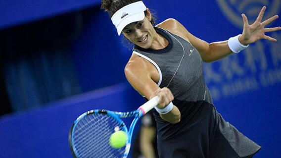 Garbiñe Muguruza clasificó a cuartos de final en el Torneo de Wuhan