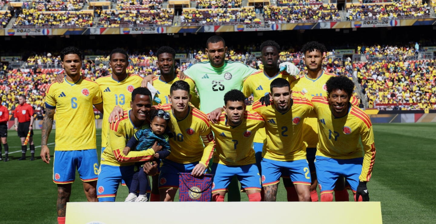 La formación titular de la Selección Colombia en el duelo de preparación contra Francia. 