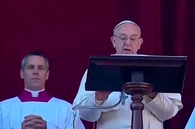 El papa Francisco pidió paz en Jerusalén y se refirió a Venezuela en su mensaje de Navidad