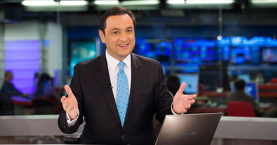 Así lucía Alfredo Vargas en su primera emisión de noticias en