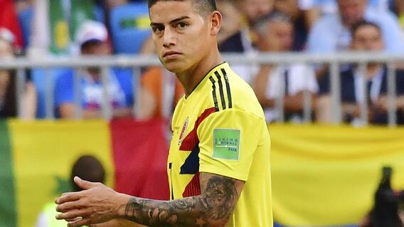 10257_La Kalle. Reacción de James por la salida de Colombia del Mundial / Foto: AFP 10257_La Kalle. Reacción de James por la salida de Colombia del Mundial / Foto: AFP